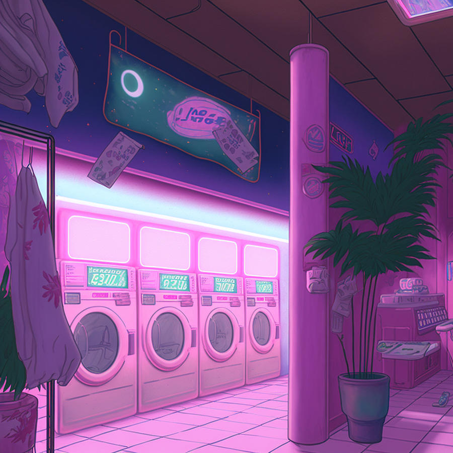 Laundromat Art Digital Art by Kailooma X TheDol - Pixels