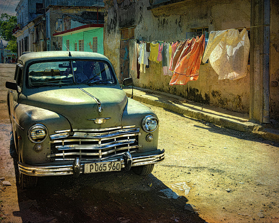 Laundry And Old Cars Photograph