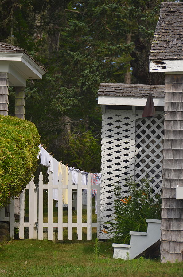 Laundry Day In Castine, Maine Photograph