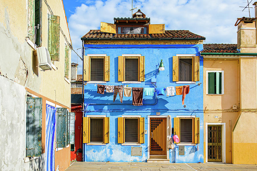 Burano Photograph - Laundry Day by Marla Brown