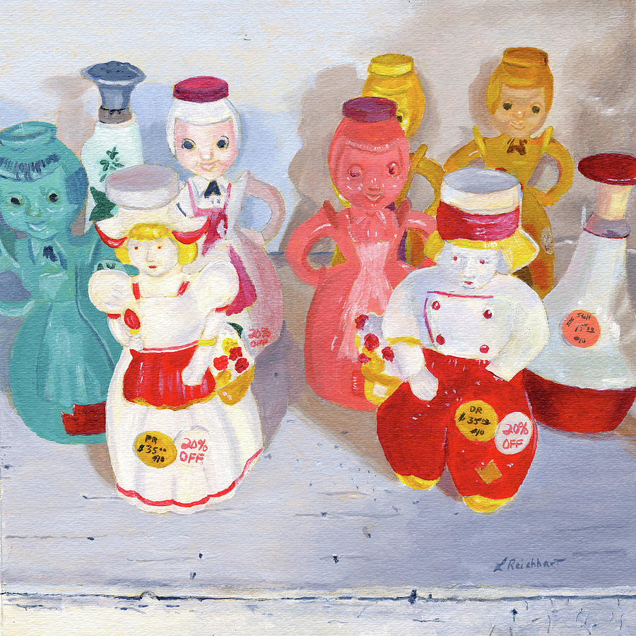 Laundry Ladies Painting by Lynne Reichhart
