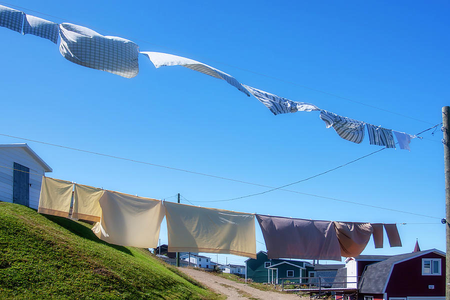 Laundry morning in Newfoundland Photograph by Tatiana Travelways