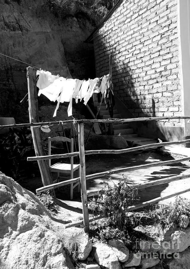 Laundry on the line Photograph by Holly Winn Willner