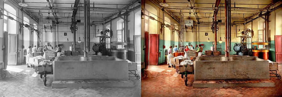 Laundry - Rub a Dub Scrub 1928 - Side by Side Photograph by Mike Savad Laundry - Rub a Dub Scrub 1928 - Side by Side Photograph by Mike Savad
