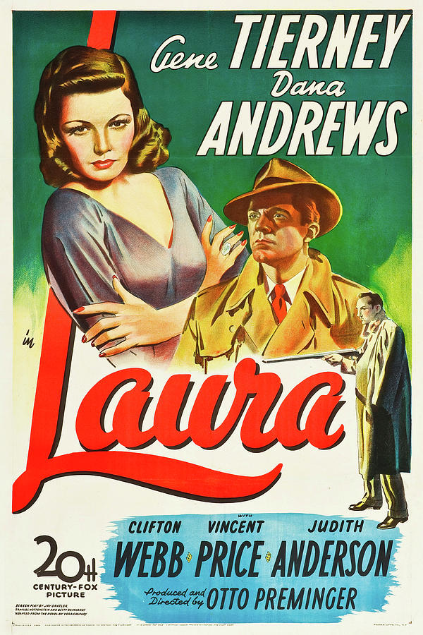 Laura, 1944 Photograph by Vintage Hollywood Archive Laura, 1944 Photograph by Vintage Hollywood Archive