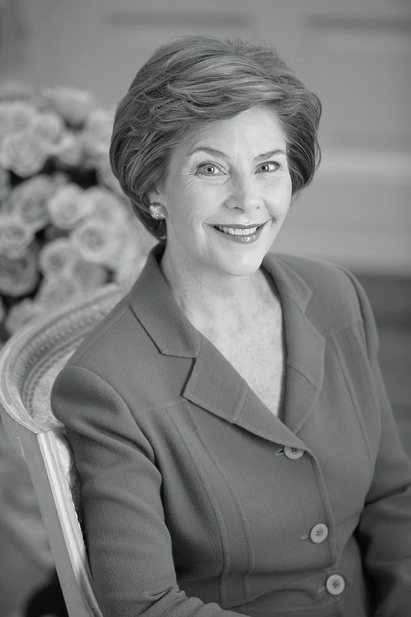 Laura Bush Official Portrait - 2005 Photograph by War Is Hell Store