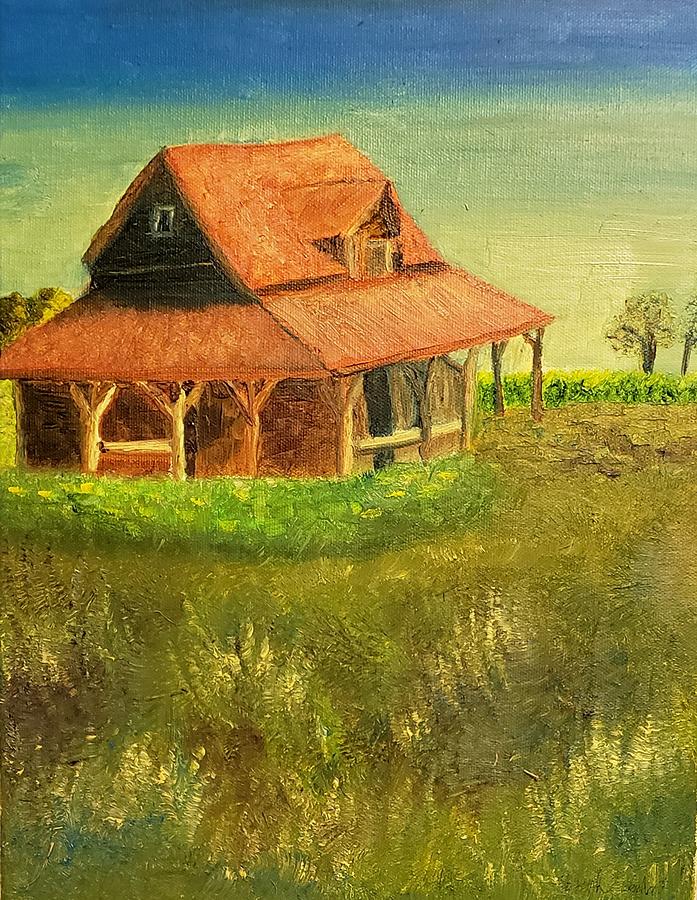 Laura Ingalls Homestead Barn Painting by Joseph Eisenhart