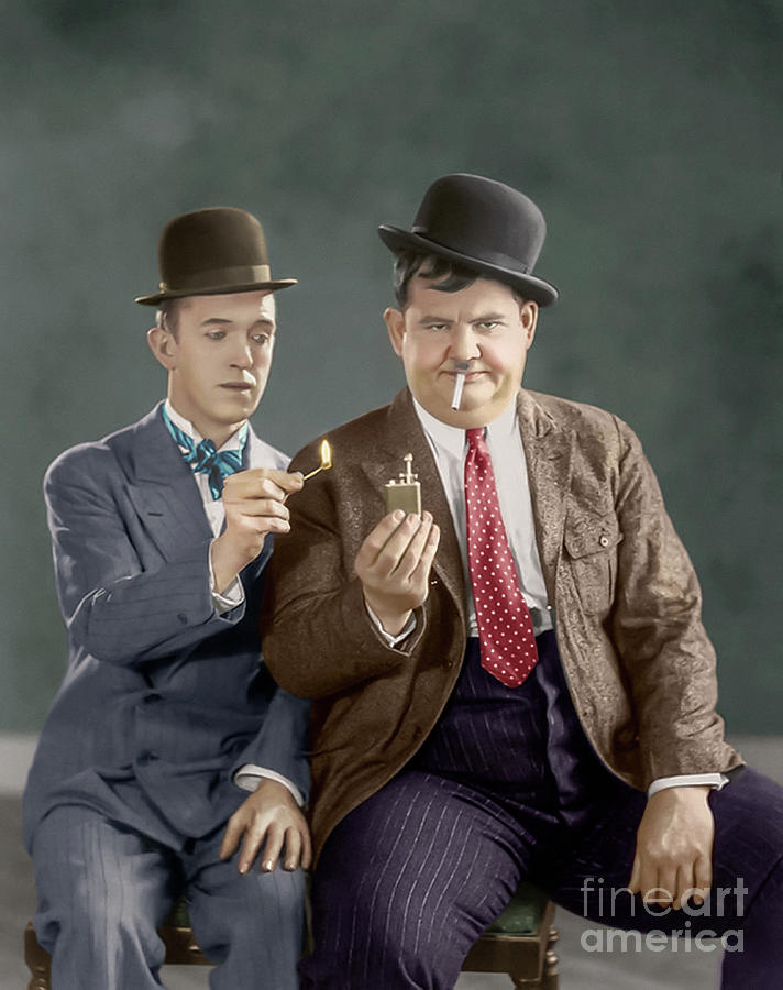Laurel and Hardy  Photograph by Franchi Torres