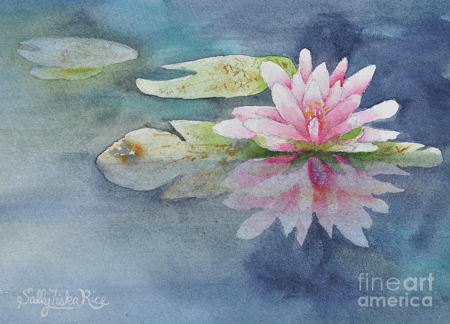 Lily Painting - Laurel Lake Lilies  by Sally Tiska Rice