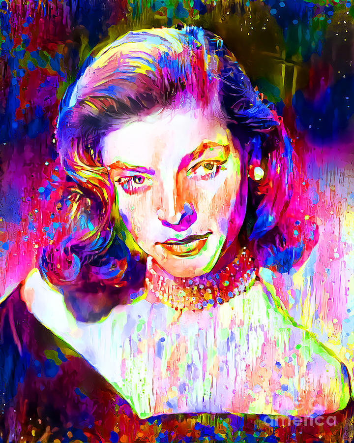 Lauren Bacall 20220212 Mixed Media by Wingsdomain Art and Photography