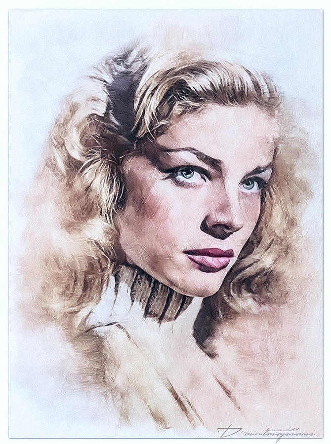 Lauren Bacall Digital Art by D'artagnan Michaels - Fine Art America