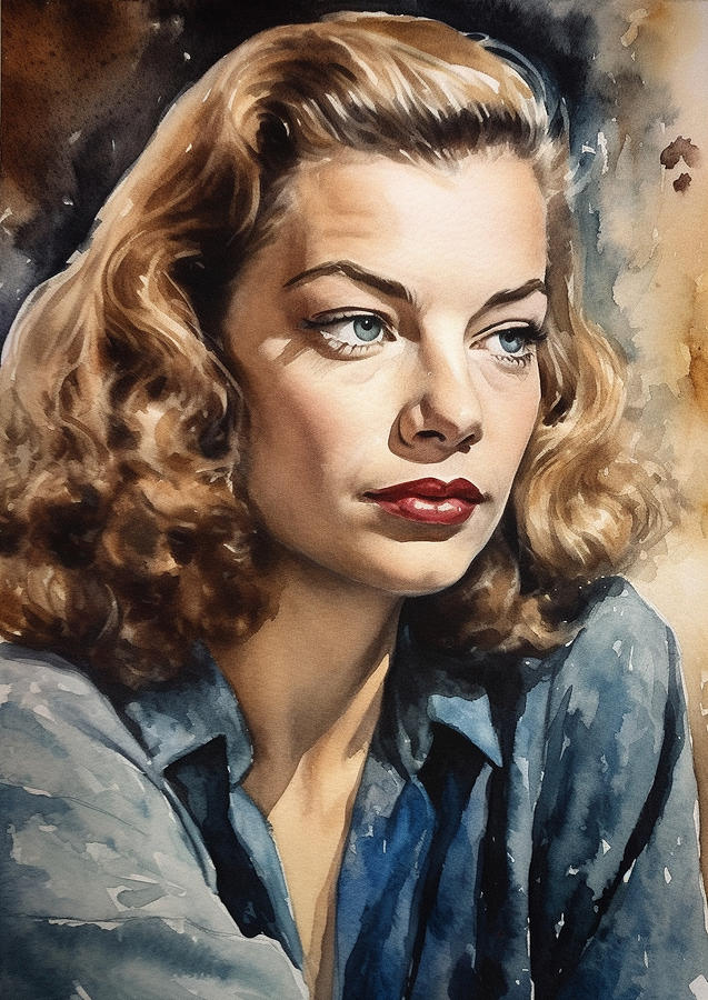 Lauren Bacall Digital Art by Thuy Dinh Thi - Fine Art America