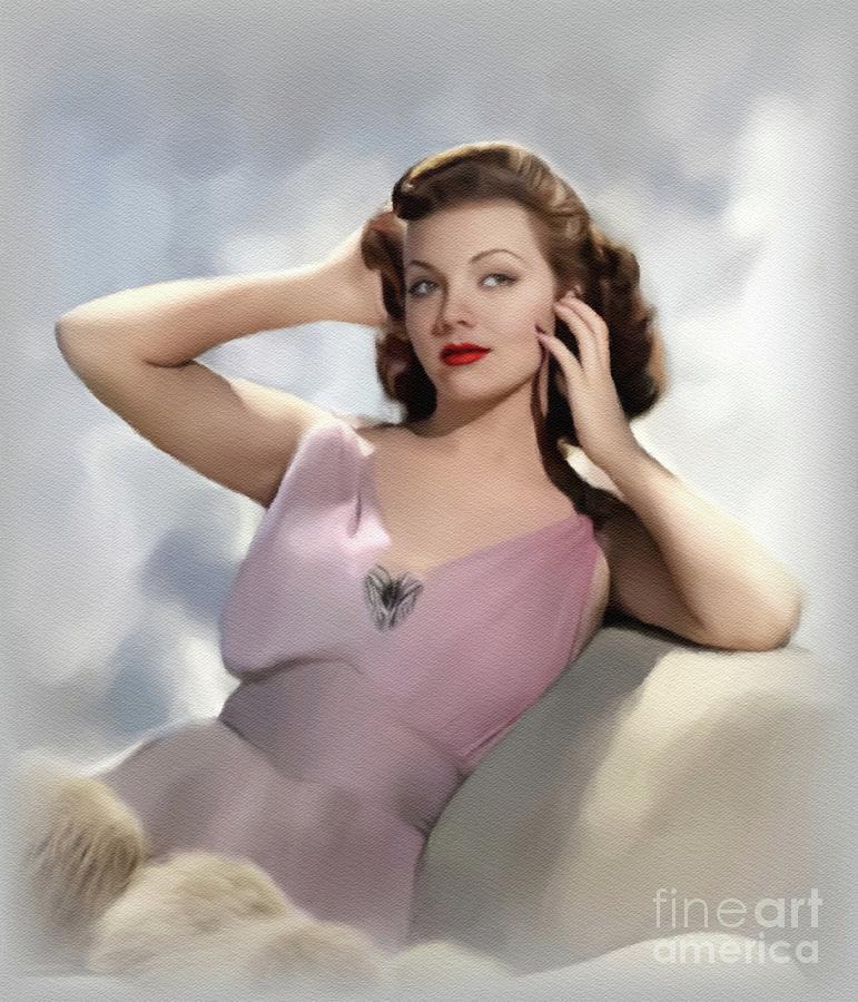 Laurie Lane, Actress Painting by John Springfield Fine Art America
