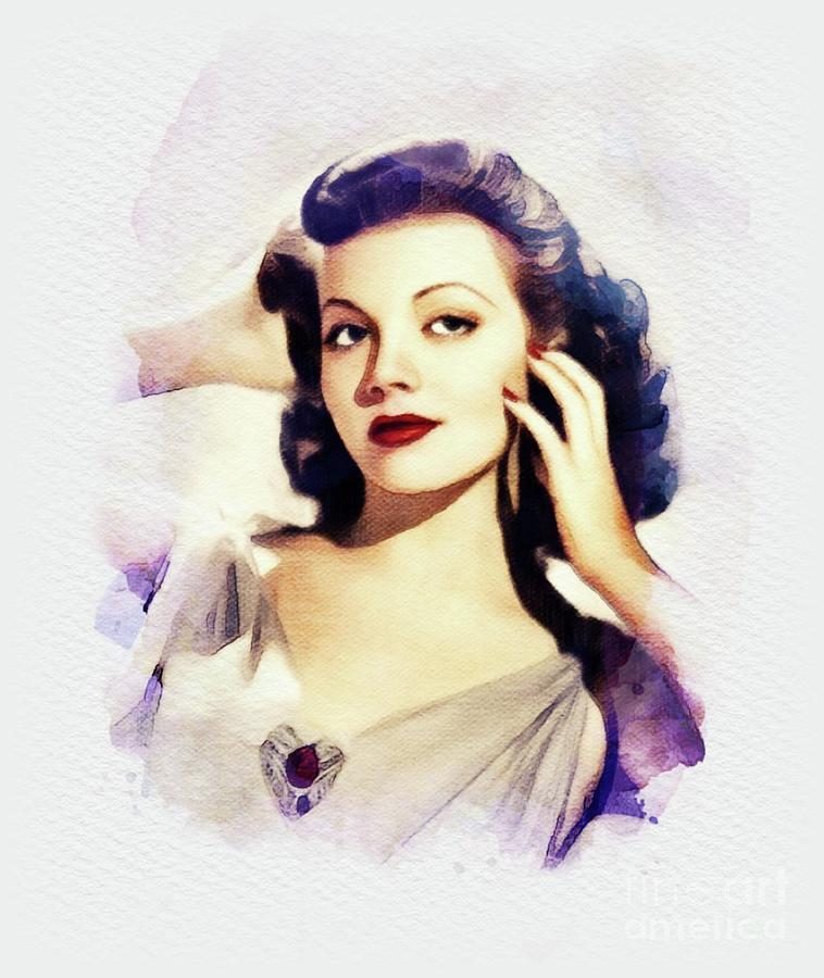 Laurie Lane, Movie Legend Digital Art by John Springfield