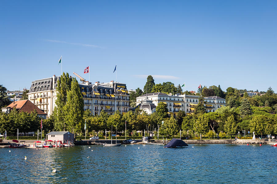 Lausanne lakefront in Switzeralnd Photograph by @ Didier Marti Lausanne lakefront in Switzeralnd Photograph by @ Didier Marti