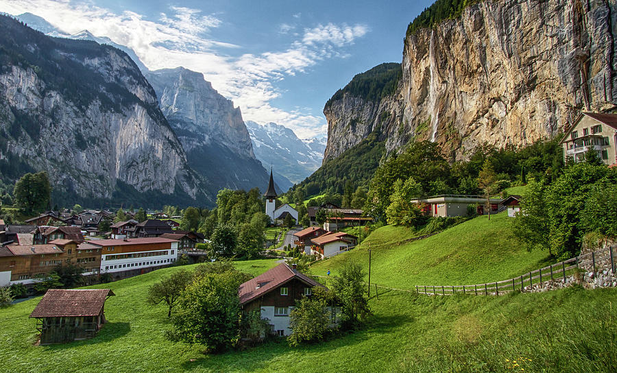 Lauterbrunnen Church in Switzerland Photograph by Chris Mangum - Fine ...