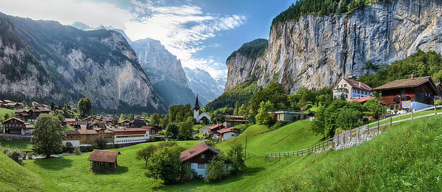 Lauterbrunnen Church Switzerland Photograph by Chris Mangum - Fine Art ...