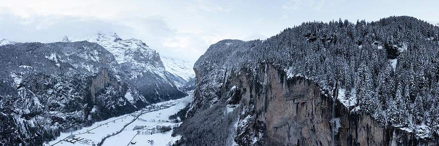 Lauterbrunnen Valley in Winter Switzerland Photograph by Sonny Ryse