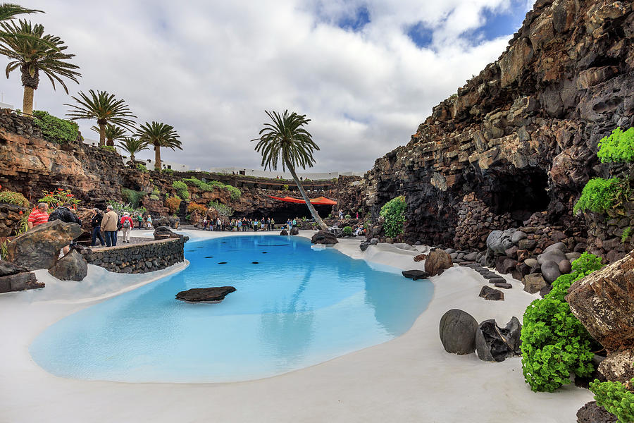 Lava Cave Pool, Jameos Del Agua Photograph By Jim Monk - Pixels