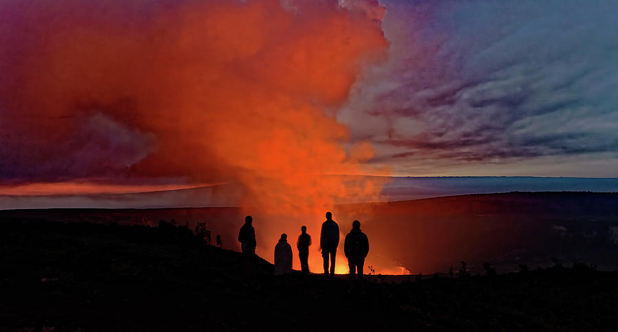 Lava Eruption Campfire Photograph by Heidi Fickinger