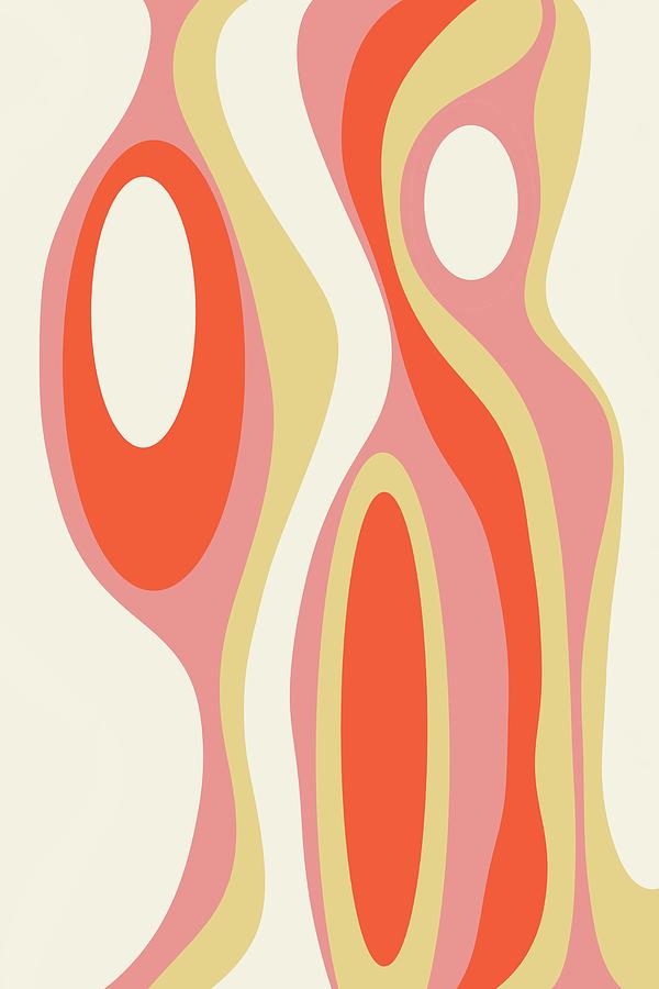 Lava Flow Mid Century - Modern Abstract Mid Century Digital Art by ...