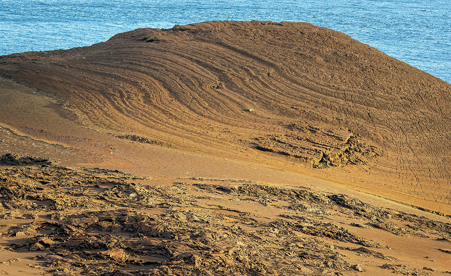 Lava Formations Bartolome Islands Galapagos Photograph