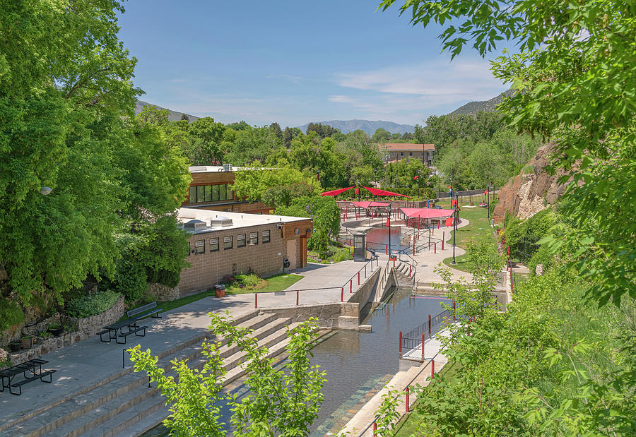 Lava hot springs Idaho resort and spa. Photograph by Gino Rigucci Fine Art America