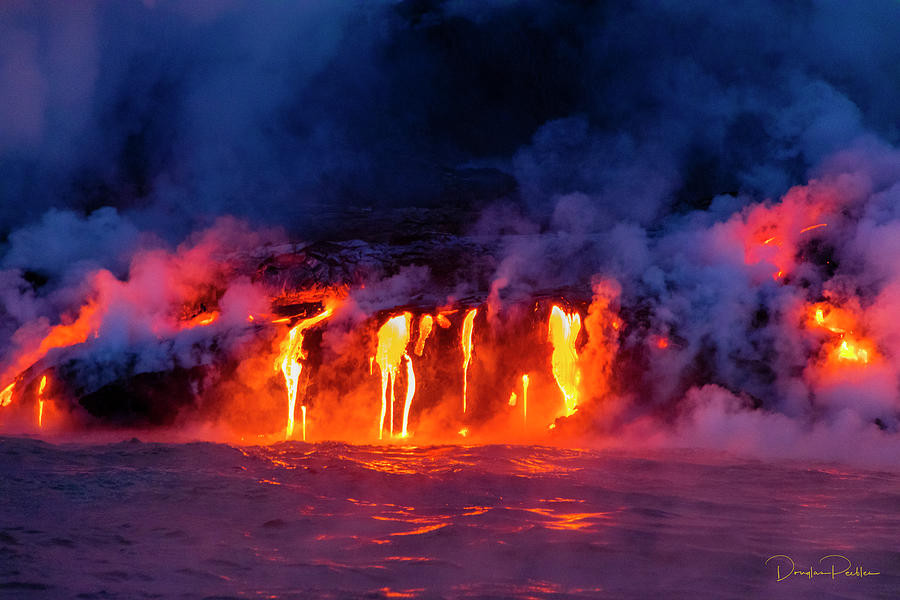 Lava Into Ocean at Kilauea Photograph by Douglas Peebles - Fine Art America