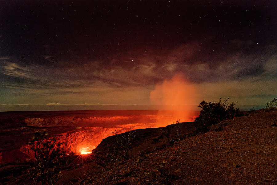 Lava Light Star Photograph by Heidi Fickinger