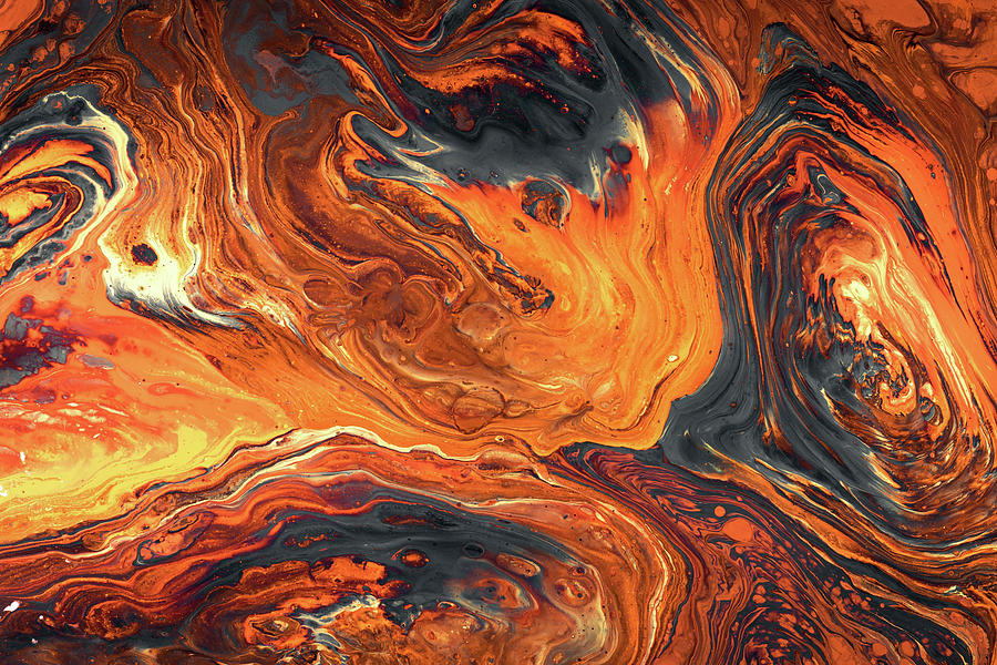 Abstract Painting - Lava by Long Shot