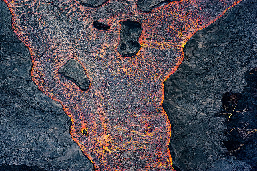 Tree Photograph - Lava River Texture by Christopher Johnson