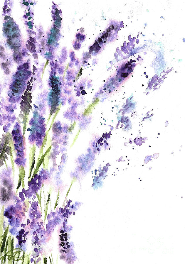 Lavender Painting by Agnieszka Kowalska Rustica Art