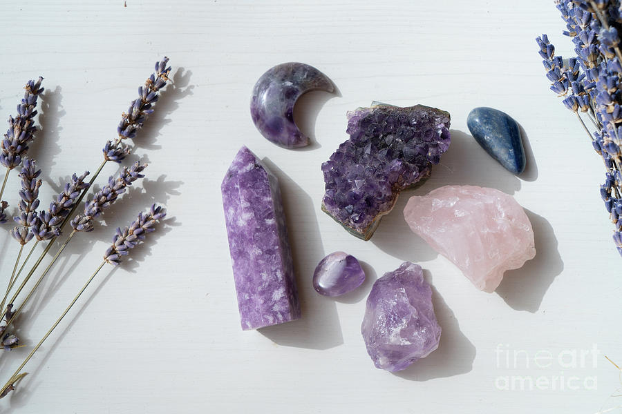 Lavender and Crystals Photograph by Anastasy Yarmolovich