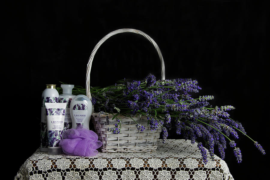 Lavender basket Photograph by Gareth Parkes