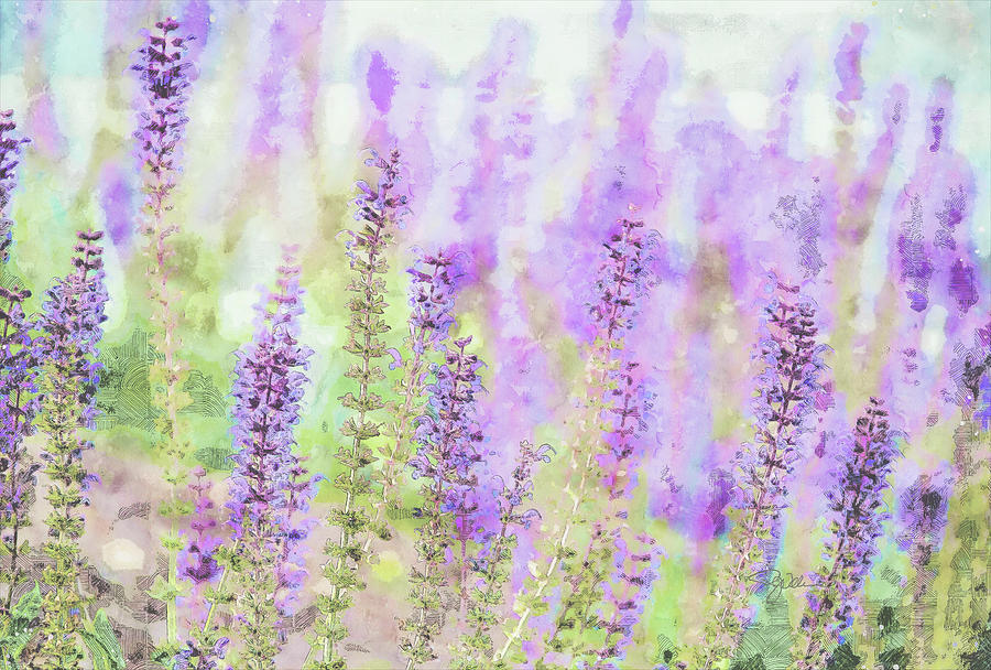Lavender Bliss Mixed Media by Pamela Williams