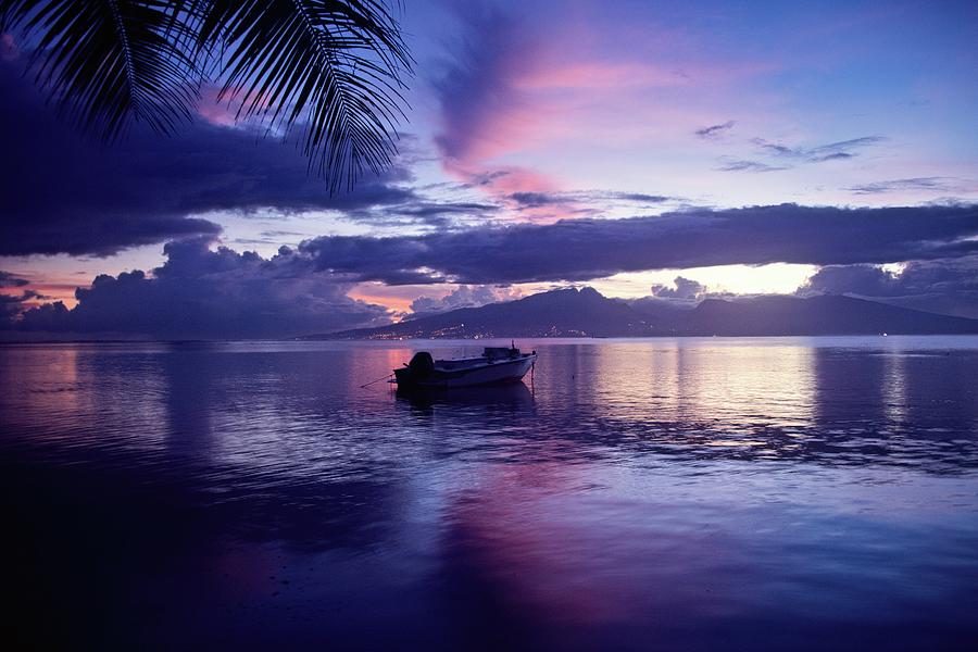 Lavender Dawn Tahiti Photograph by Heidi Fickinger