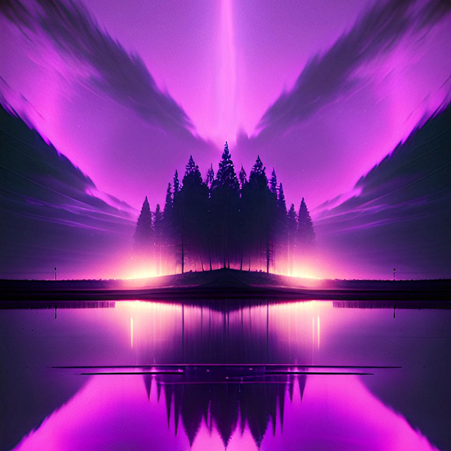 Lavender Dream Reflection Digital Art by Ronald Mills