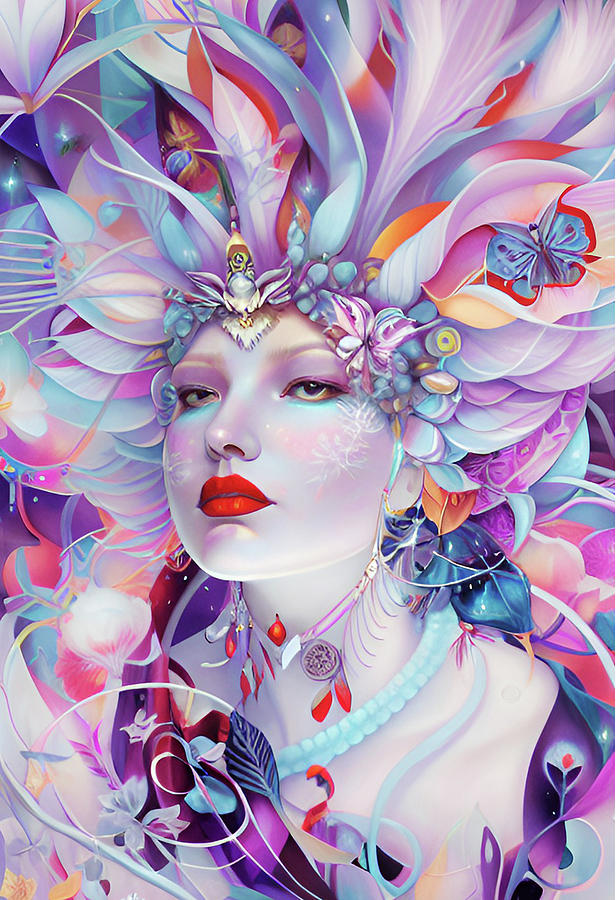 Fantasy Digital Art - Lavender Dreams by Grace Iradian