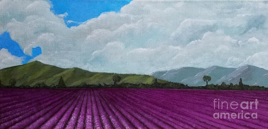 Lavender Fields Painting by Jimmy Chuck Smith