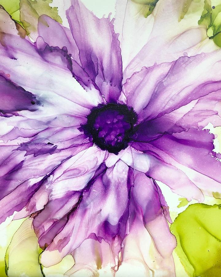 Lavender Flower Painting by Rachelle Stracke