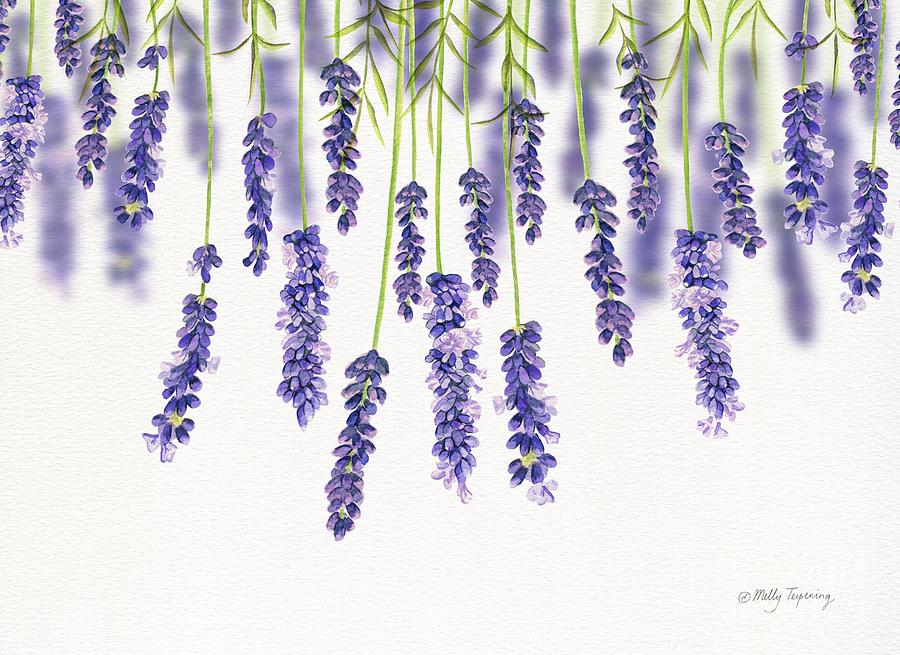 Lavender Garland  Painting by Melly Terpening