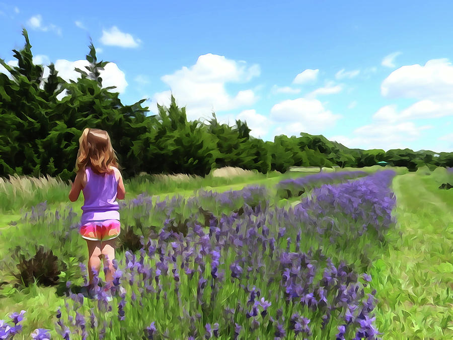 Landscape Photograph - Lavender Girl by William Moore