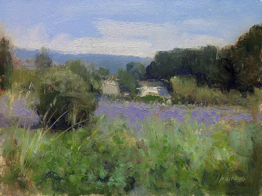 Impressionism Painting - Lavender in Haute-Provence by Pascal Giroud