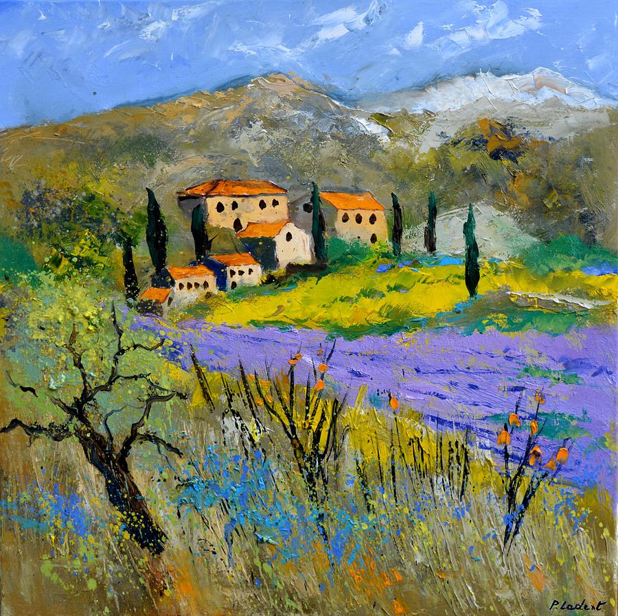 Lavender in Provence Painting by Pol Ledent