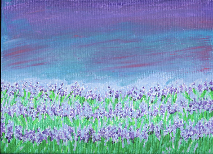 Sunset Painting - Lavender by Michele Wilson