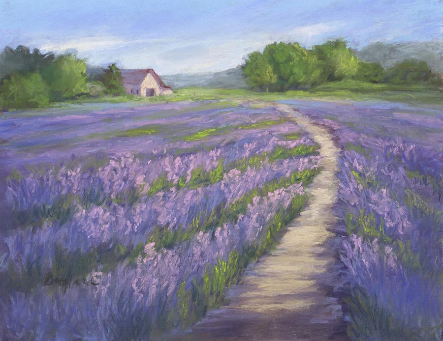 Lavender Path Pastel by Vikki Bouffard