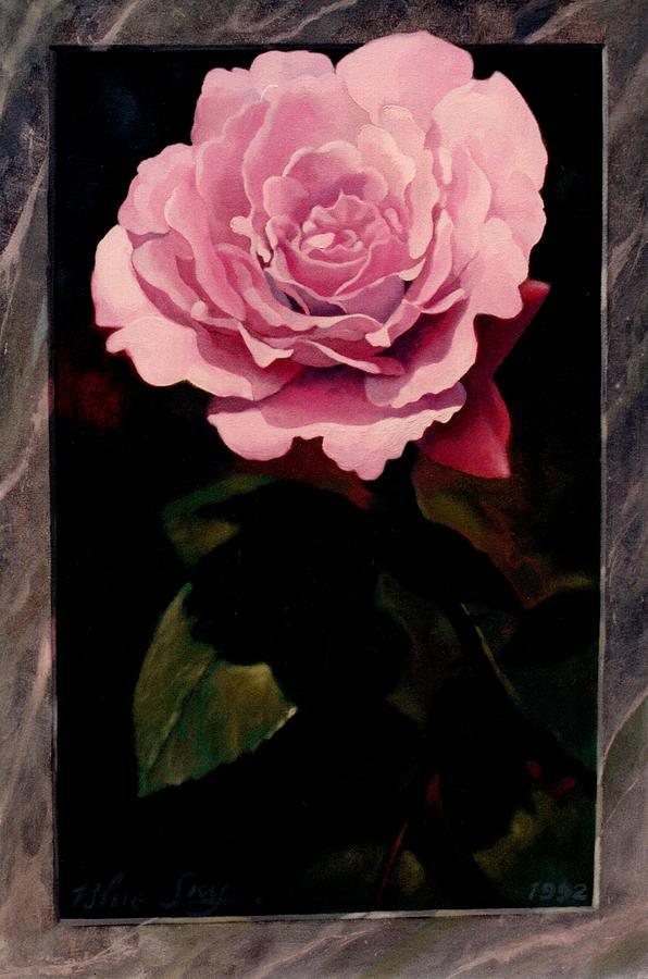 Lavender Rose Painting by Blue Sky Lavender Rose Painting by Blue Sky