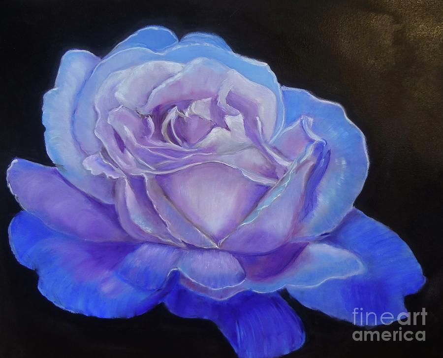Lavender Rose Petals Painting by Jenny Lee
