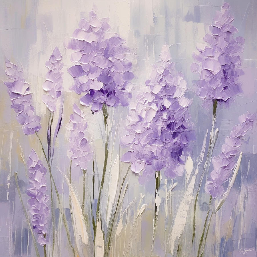 Lavender Painting - Lavender Symphony by Lourry Legarde