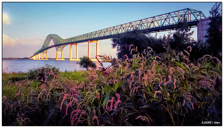Laviolette Bridge PQ  Digital Art by Ken Morris